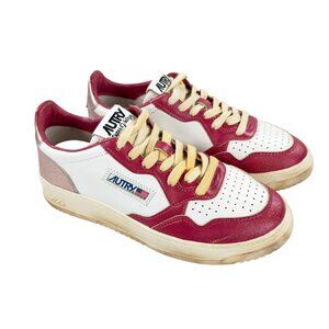 AUTRY Medalist Low Super Vintage Sneakers Womens EU 39 - US 9 White/Rose/Copper